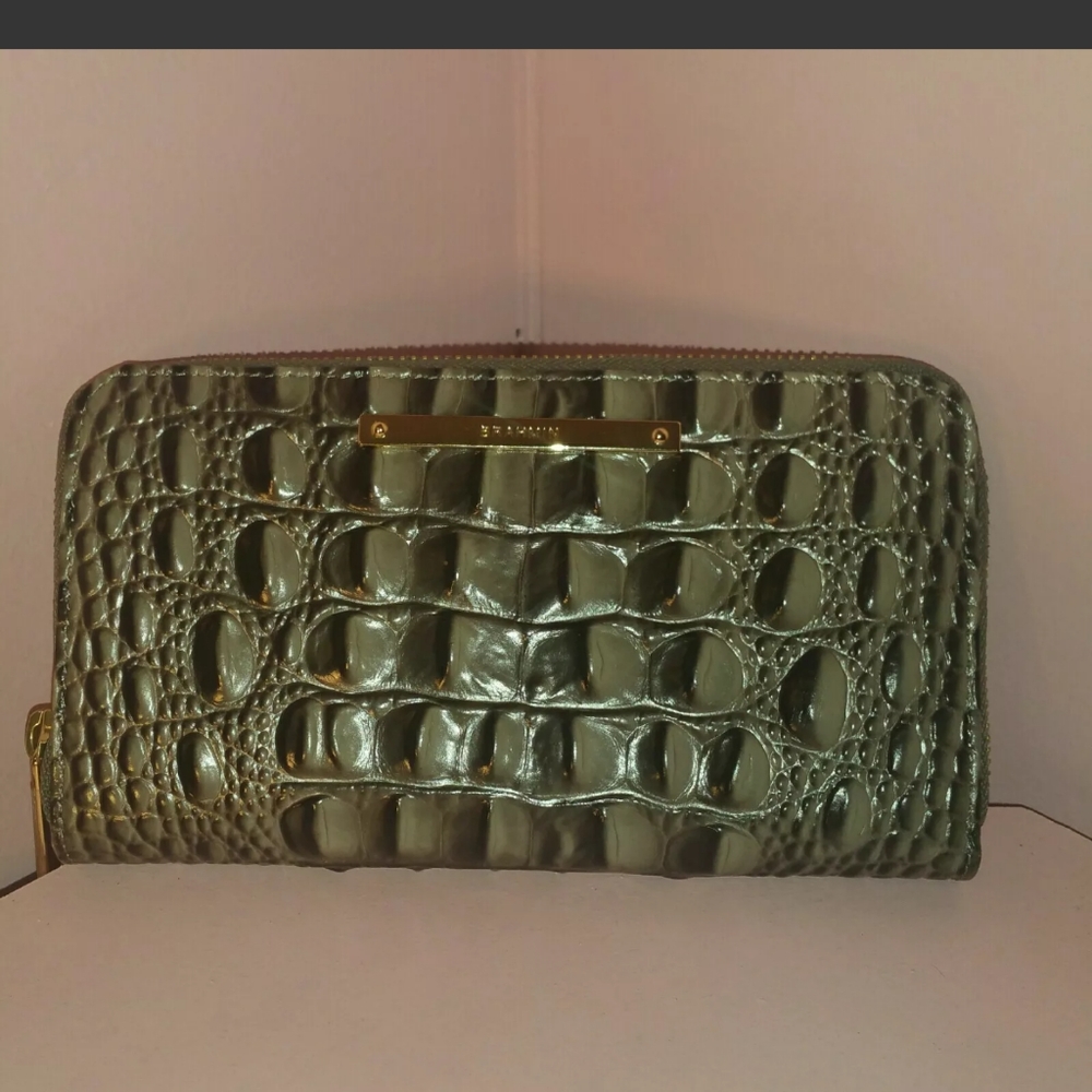 Brahmin falcon gray wallet
